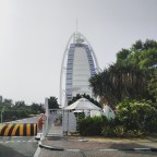 The palm island of Dubai and the Burj al Arab