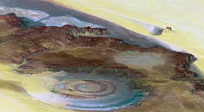 Richat_Structure_-_SRTM